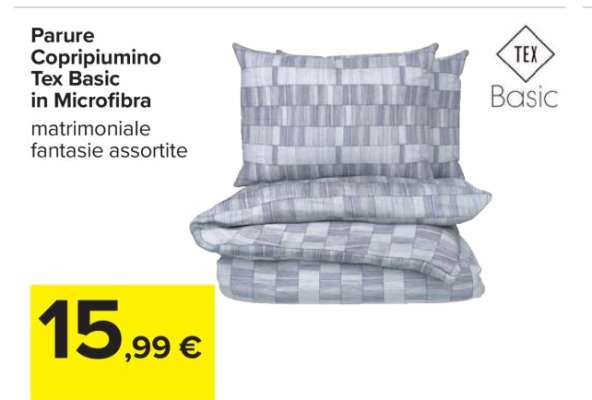 Parure Copripiumino Tex Basic in Microfibra