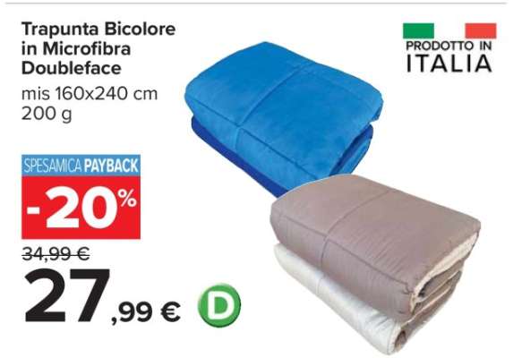 Trapunta Bicolore in Microfibra Doubleface