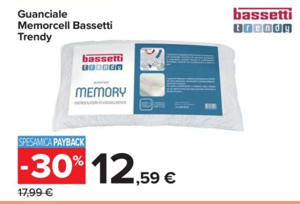Guanciale Memorcelle Bassetti Trendy