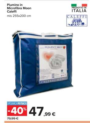 Piumino in Microfibra Moon Caleffi