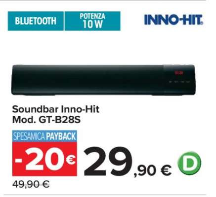 Soundbar Inno-Hit Mod. GT-B28S