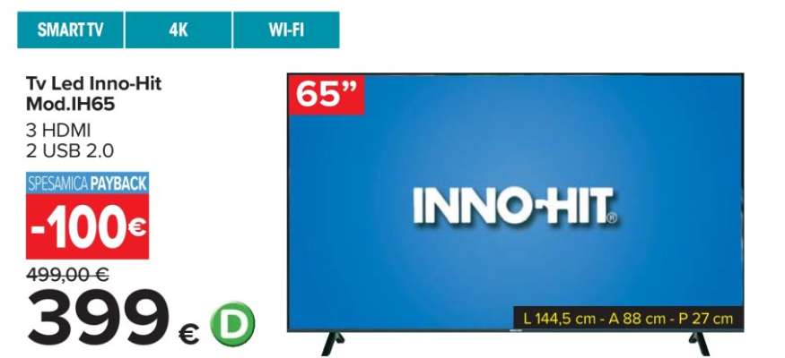 Tv Led Inno-Hit Mod.IH65