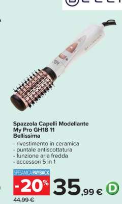 Spazzola Capelli Modellante My Pro GH18 11 Bellissima