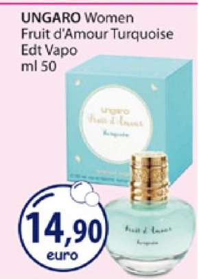 UNGARO Women Fruit d'Amour Turquoise Edt Vapo
