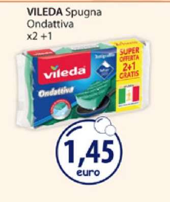 VILEDA Spugna Ondattiva x2 +1