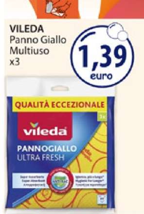 VILEDA Panno Giallo Multiuso x3