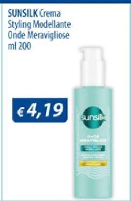 SUNSILK Crema Styling Modellante Onde Meravigliose ml 200