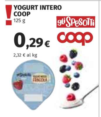 Yogurt Intero Coop