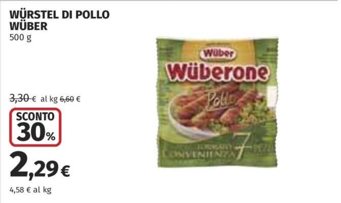 WÜRSTEL DI POLLO WÜBER