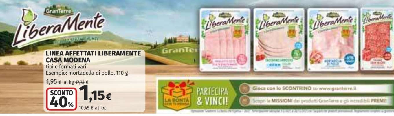 LINEA AFFETTATI LIBERAMENTE CASA MODENA