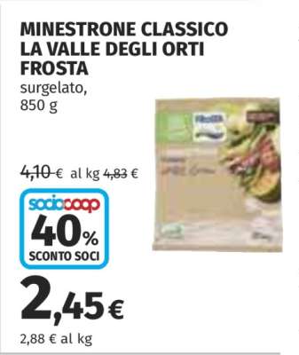 MINESTRONE CLASSICO LA VALLE DEGLI ORTI FROSTA
