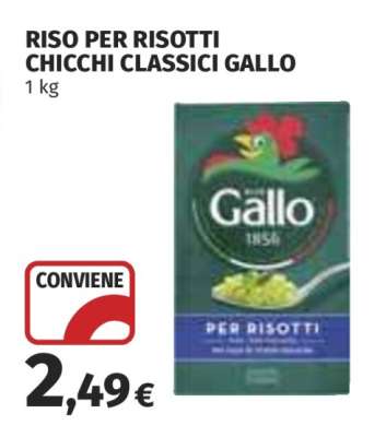 RISO PER RISOTTI CHICCHI CLASSICI GALLO