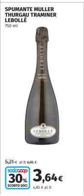 Spumante Müller Thurgau Traminer Lebollé