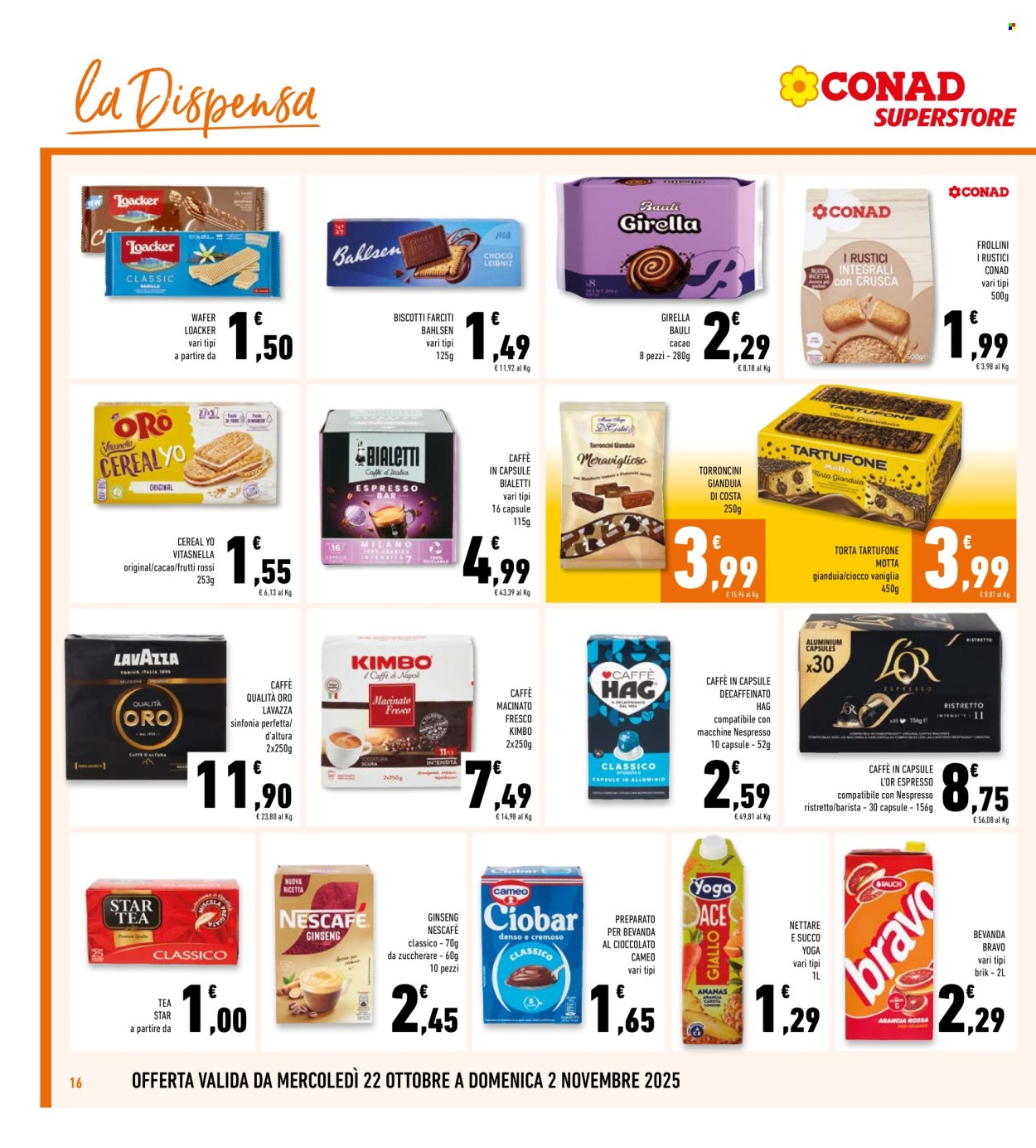 Volantino Conad Superstore - 22/10/2025 - 2/11/2025. Pagina 16