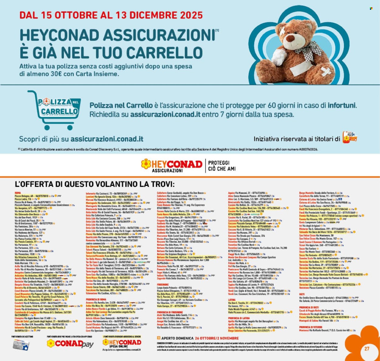 Volantino Conad - 22/10/2025 - 2/11/2025. Pagina 27