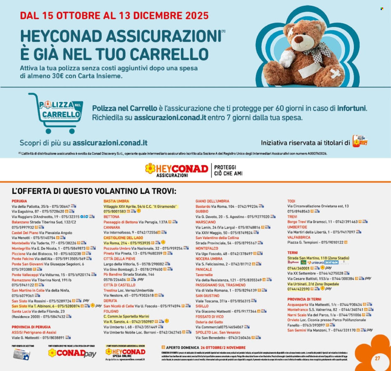 Volantino Conad - 22/10/2025 - 2/11/2025. Pagina 27
