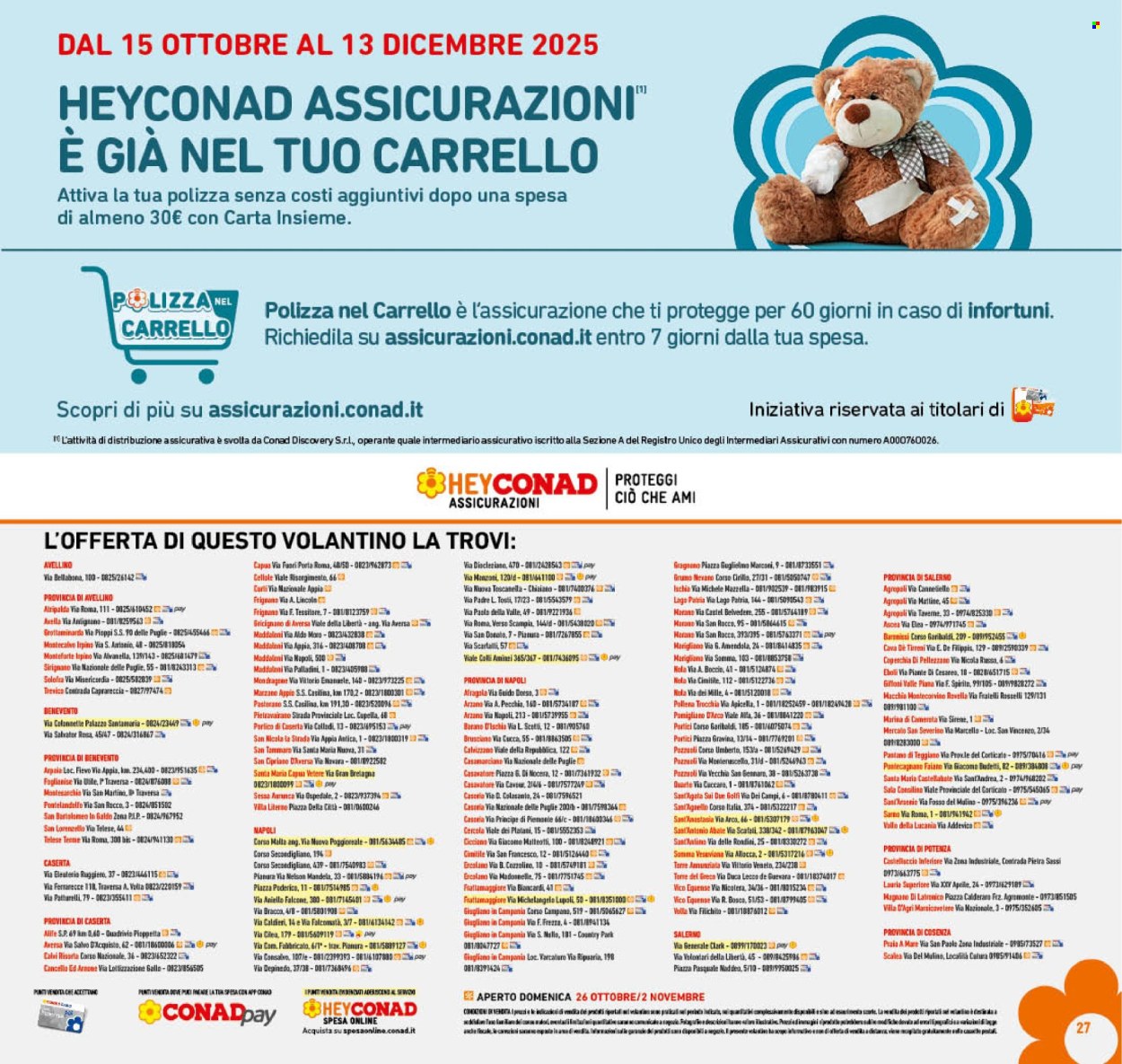Volantino Conad - 22/10/2025 - 2/11/2025. Pagina 27