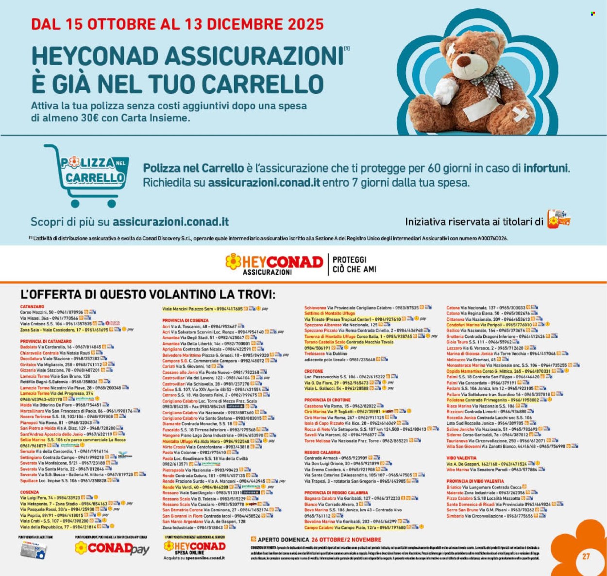 Volantino Conad - 22/10/2025 - 2/11/2025. Pagina 27