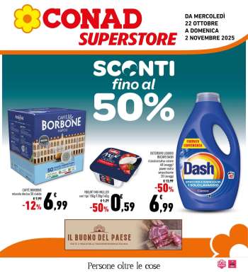 Volantino Conad Superstore - 22/10/2025 - 2/11/2025.