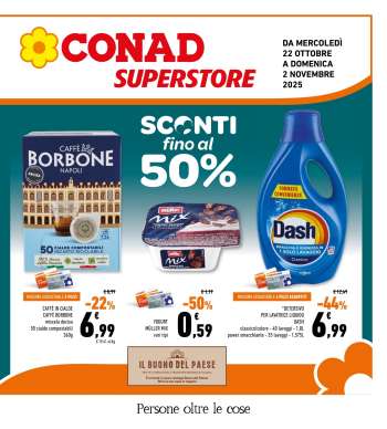 Volantino Conad Superstore - 22/10/2025 - 2/11/2025.