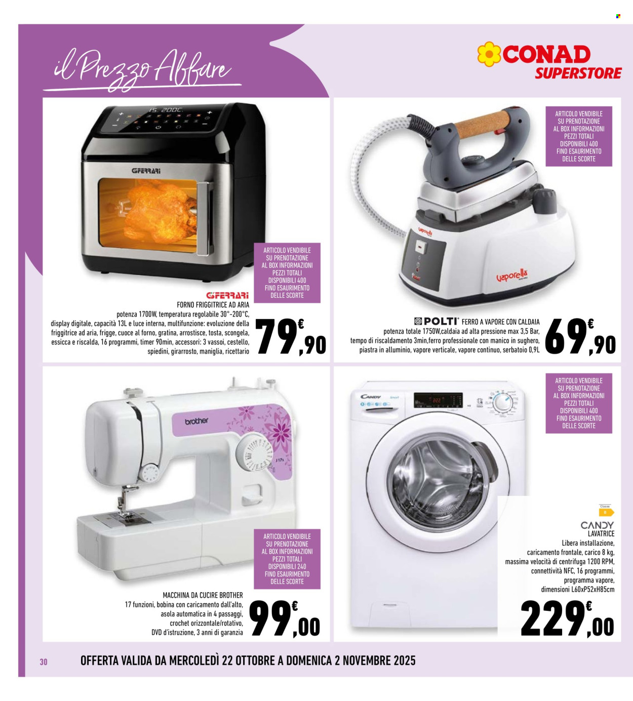 Volantino Conad Superstore - 22/10/2025 - 2/11/2025. Pagina 30