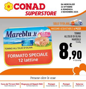 Volantino Conad Superstore - 22/10/2025 - 2/11/2025.