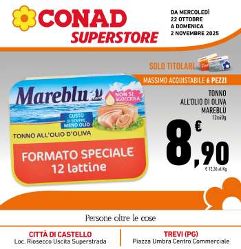 Volantino Conad Superstore - 22/10/2025 - 2/11/2025.