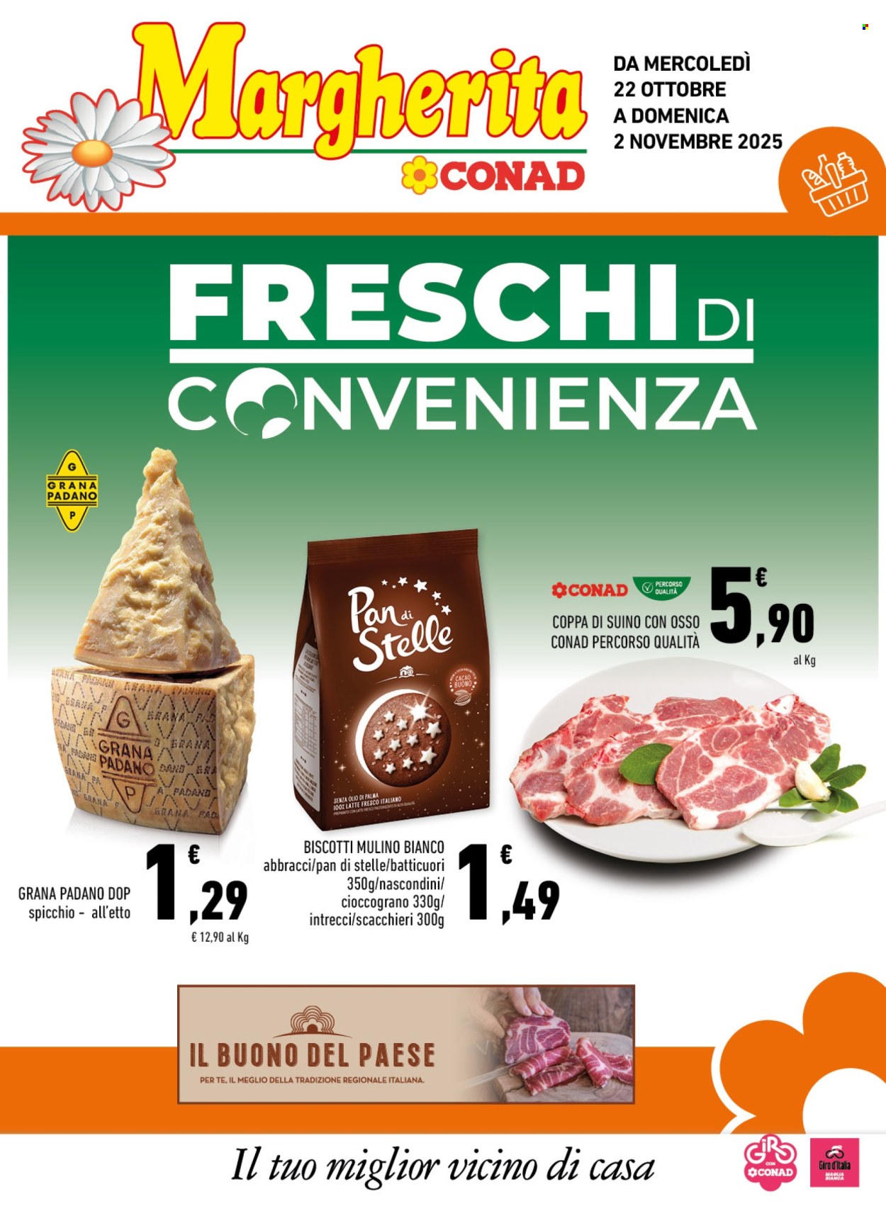 Volantino Margherita Conad - 22/10/2025 - 2/11/2025. Pagina 1
