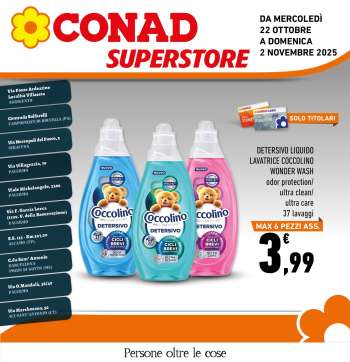 Volantino Conad Superstore - 22/10/2025 - 2/11/2025.