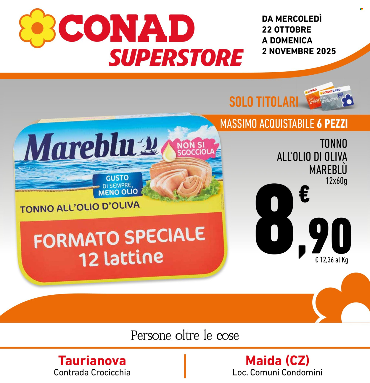 Volantino Conad Superstore - 22/10/2025 - 2/11/2025. Pagina 1
