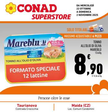 Volantino Conad Superstore - 22/10/2025 - 2/11/2025.