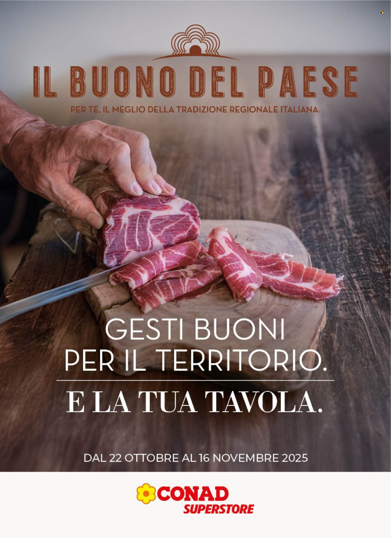 Volantino Conad Superstore - 22/10/2025 - 16/11/2025. Pagina 1