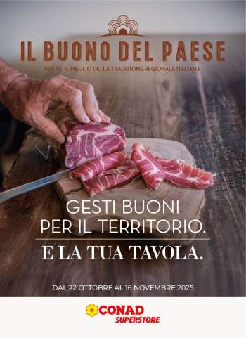 Volantino Conad Superstore - 22/10/2025 - 16/11/2025.