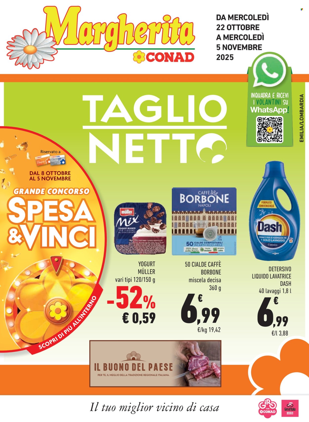 Volantino Margherita Conad - 22/10/2025 - 5/11/2025. Pagina 1