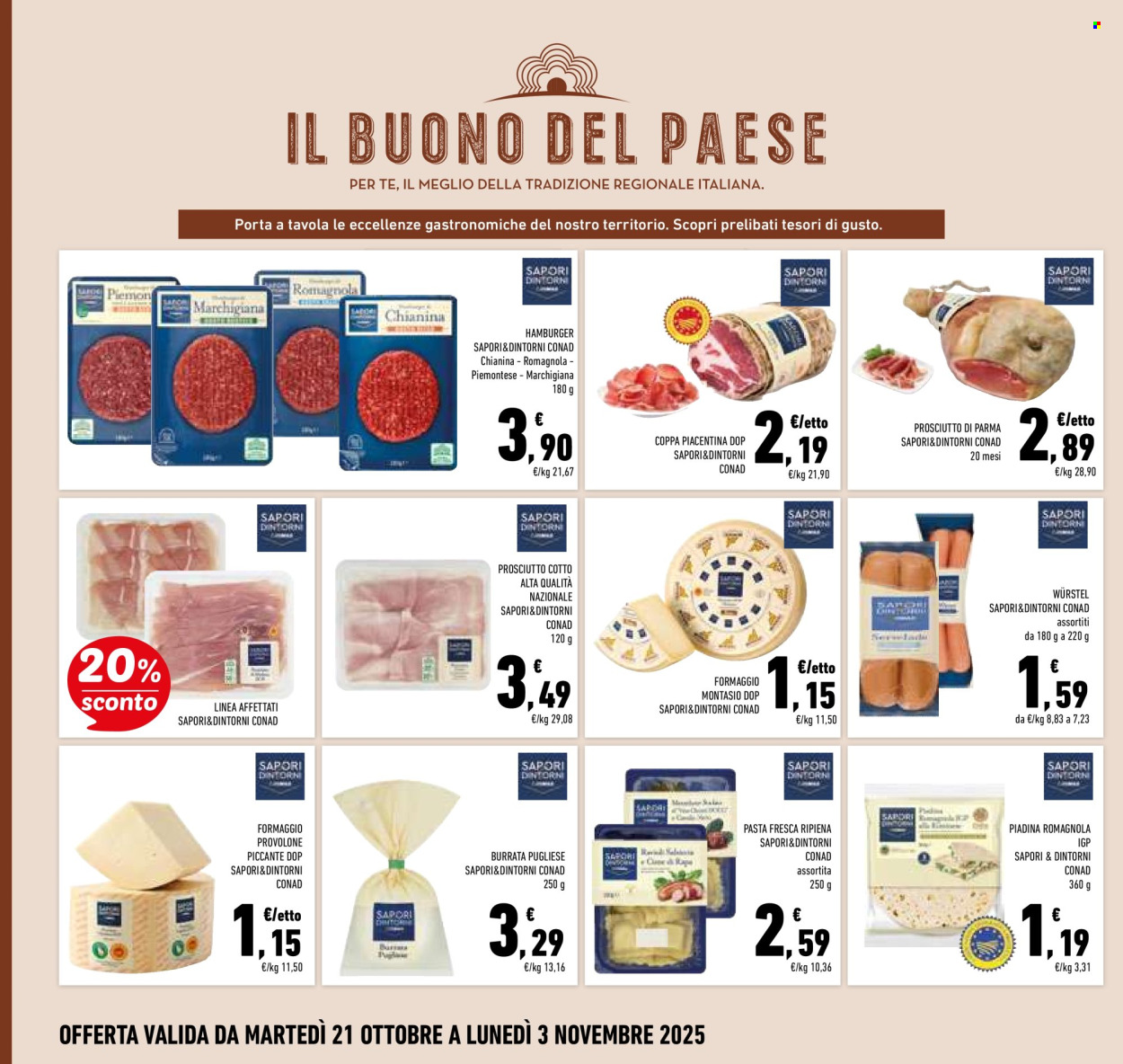 Volantino Conad - 21/10/2025 - 3/11/2025. Pagina 2