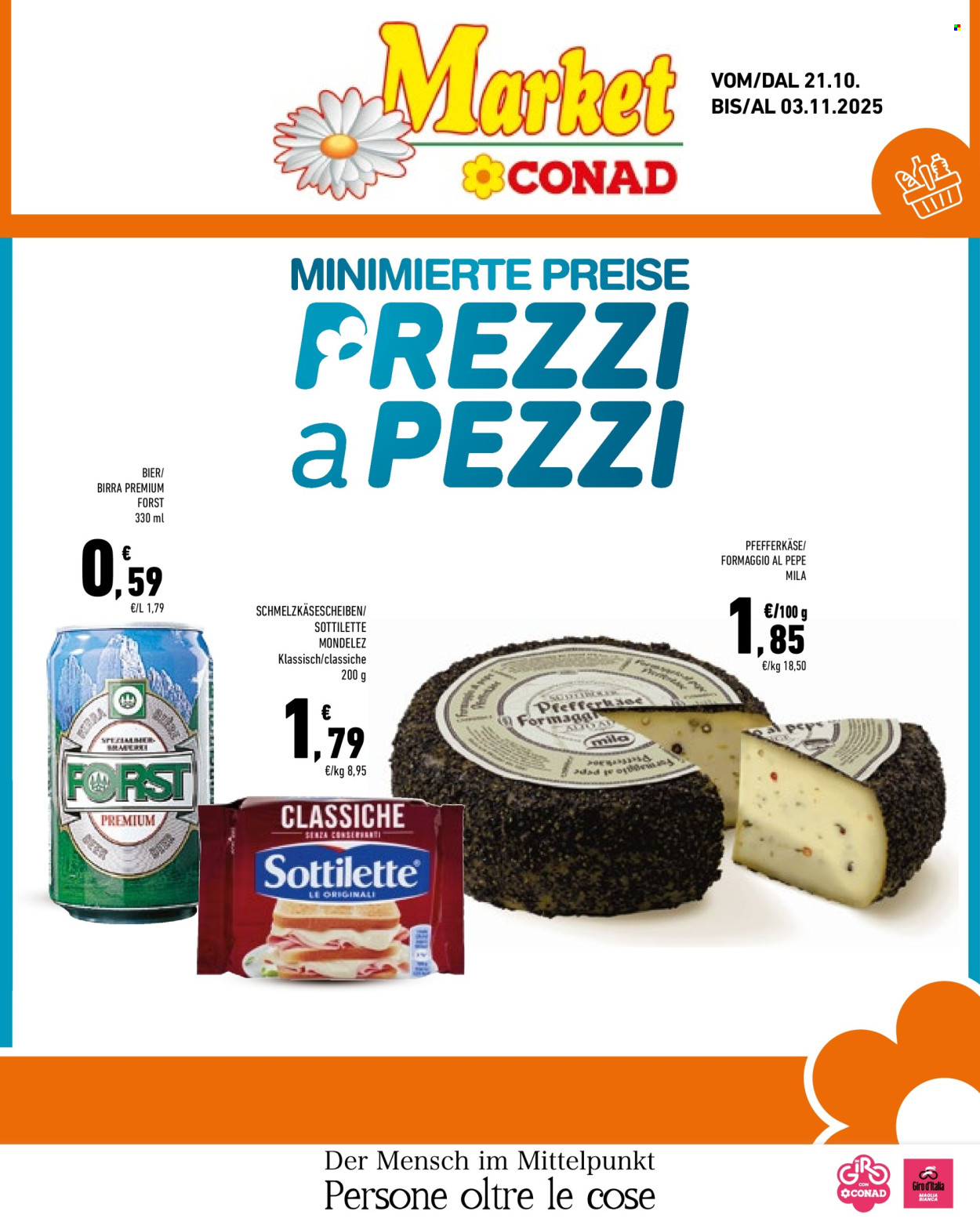 Volantino Market Conad - 21/10/2025 - 3/11/2025. Pagina 1