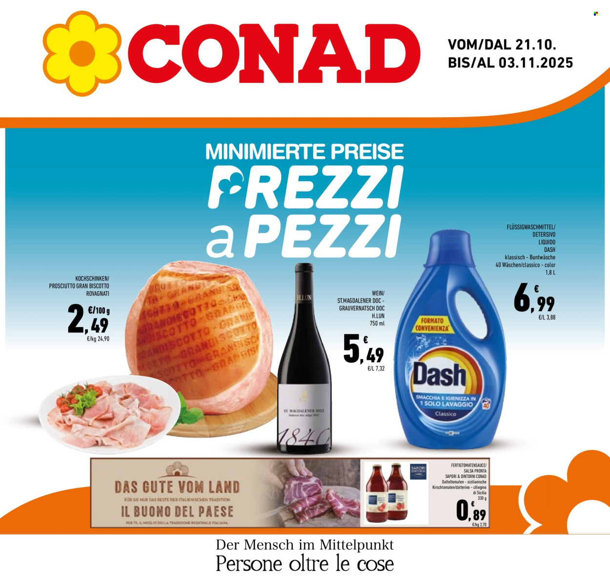 Volantino Conad - 21/10/2025 - 3/11/2025. Pagina 1