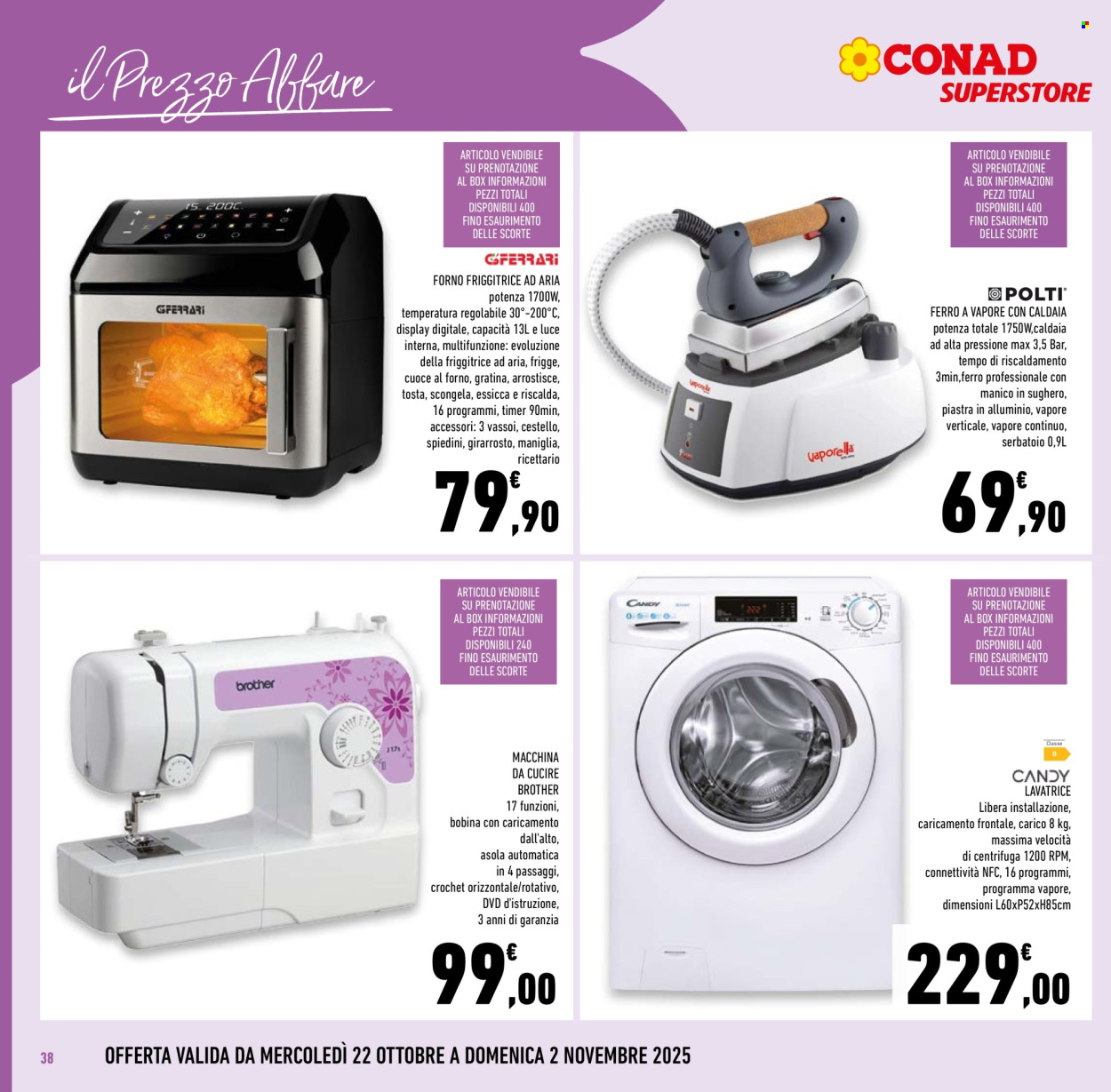 Volantino Conad Superstore - 22/10/2025 - 4/11/2025. Pagina 38