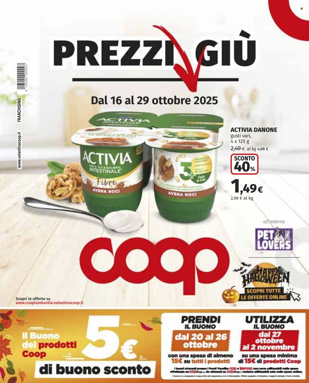 Volantino Coop - 16/10/2025 - 29/10/2025. Pagina 1