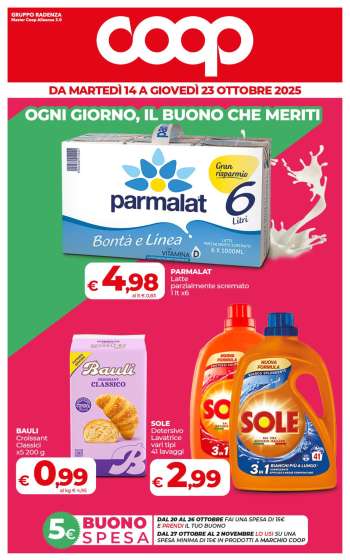 Volantino Coop - 14/10/2025 - 23/10/2025.
