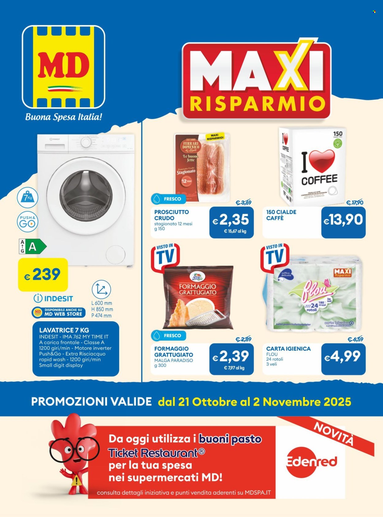 Volantino MD Discount - 21/10/2025 - 2/11/2025. Pagina 1