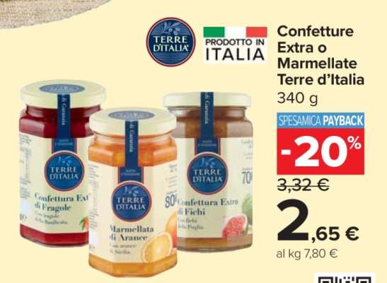 Confetture Extra o Marmellate Terre d’Italia