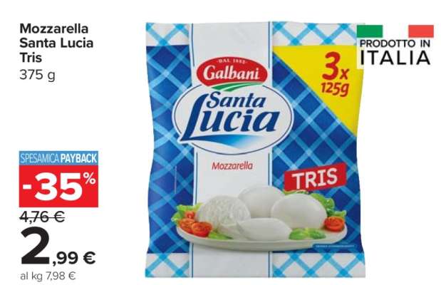Mozzarella Santa Lucia Tris
