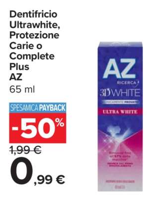 Dentifricio Ultrawhite, Protezione Carie o Complete Plus