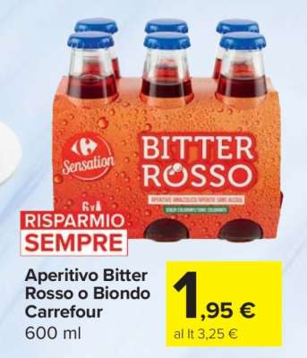 Aperitivo Bitter Rosso o Biondo Carrefour