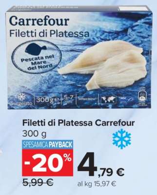 Filetti di platessa Carrefour