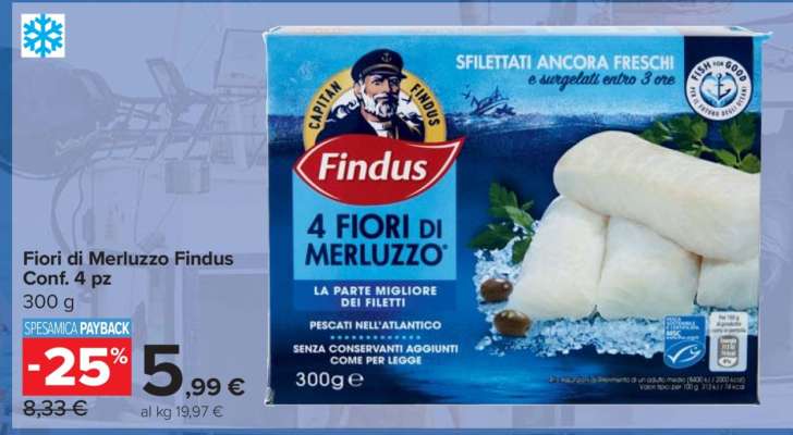 FIORI DI MERLUZZO FINDUS