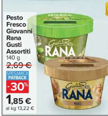Pesto Fresco Giovanni Rana Gusti Assortiti