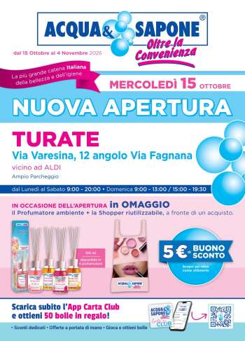 Volantino Acqua & Sapone - 15/10/2025 - 4/11/2025.