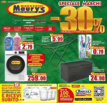 Volantino Maury's - 25/10/2025 - 8/11/2025.